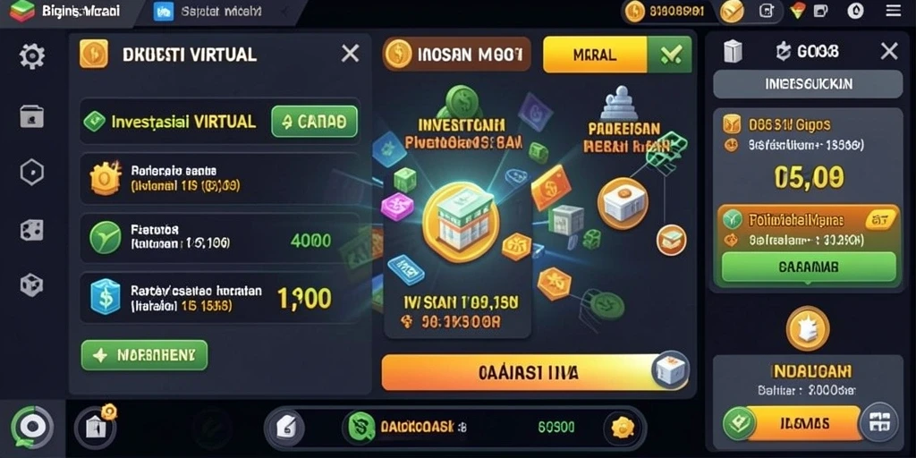 Screenshot menunjukkan tampilan menu utama yang menarik.