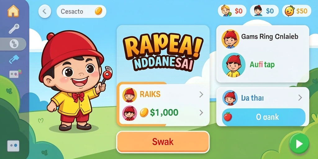 Tampilan awal yang menarik dengan antarmuka yang ramah.