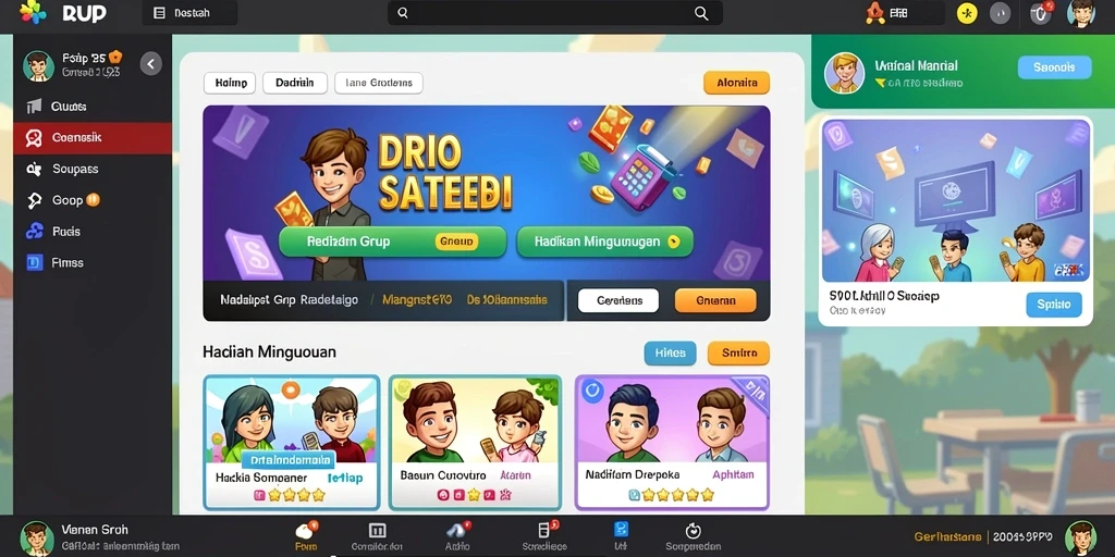 Tampilan awal yang menarik dan intuitif.