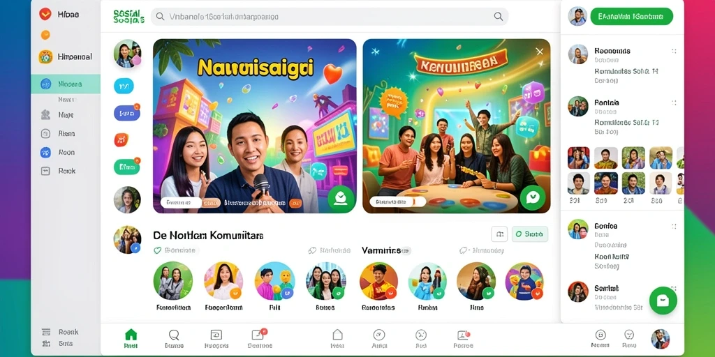 Tampilan permainan yang menarik dan penuh warna.